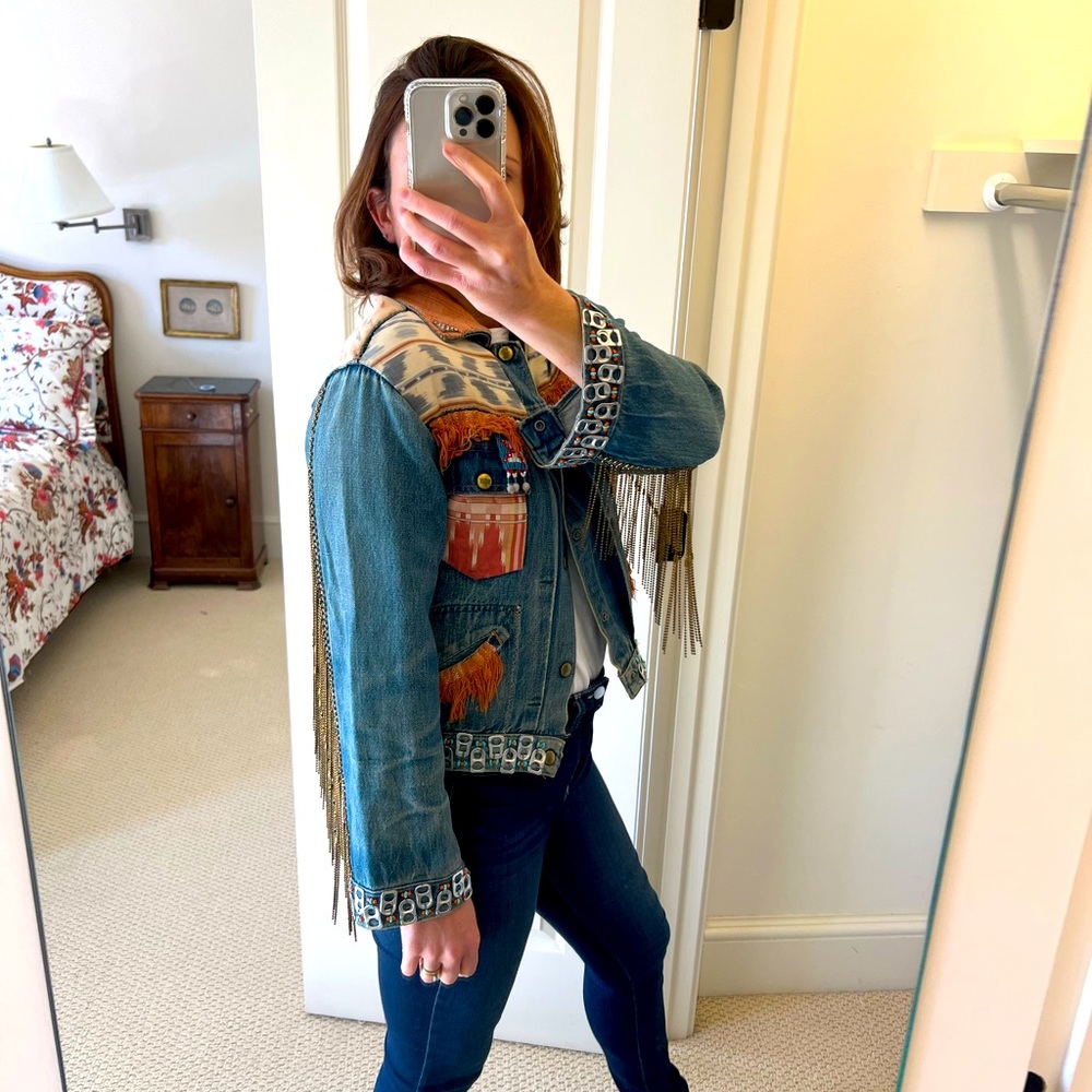 Vintage Embellished Denim Jacket